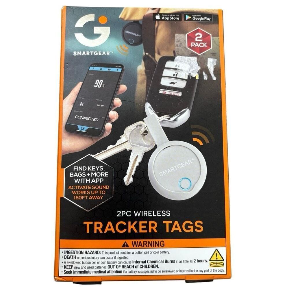 SmartGear 2PC Wireless Tracker Tags *New*